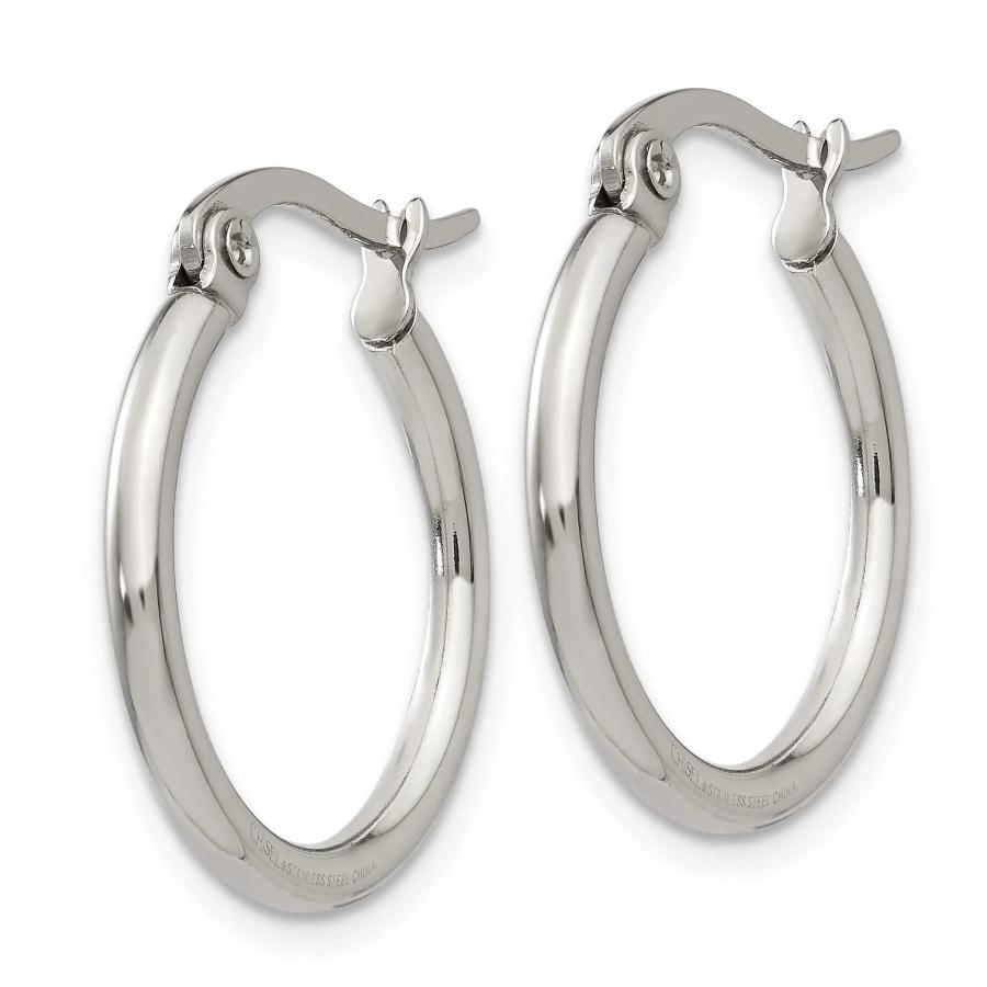 【並行輸入品】Stainless Steel Hoop Earrings 19.5MM Diameter_6