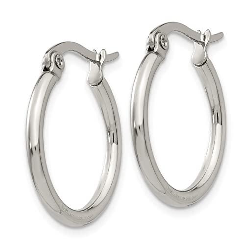 【並行輸入品】Stainless Steel Hoop Earrings 19.5MM Diameter_7