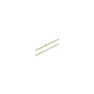 【並行輸入品】厚さ2mm 14Kゴールドメッキ ソリッドスターリングシルバー 925 イタリアンラウンドスネークチェーンネックレス チョーカーブの画像
