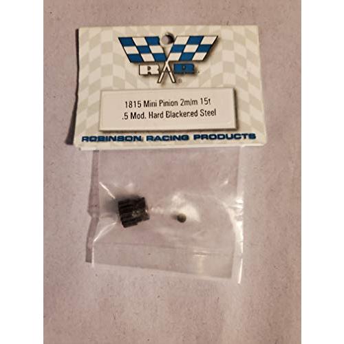 【並行輸入品】Hard Blackened Steel Mini Pinion 2mm， .5 Mod 15T by Robinson Raci_1