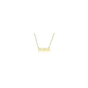 【並行輸入品】14?Kイエローゴールドパーソナライズ名前ネックレス? ?スタイル12? ?カスタムMade Any Name ゴールド 14Kの画像
