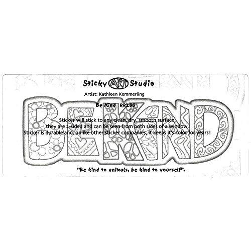 Be Kind? ?ウィンドウステッカー/デカール? ?2.5?" by 6.5?"半透明 StickerBiz Be Kind  並行輸入品