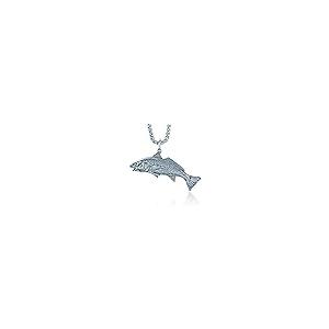 【並行輸入品】Redfish子犬ドラムペンダントのスターリングシルバーon a 22 ' Sturdyボックスネックレスチェーン NAUTORA_2