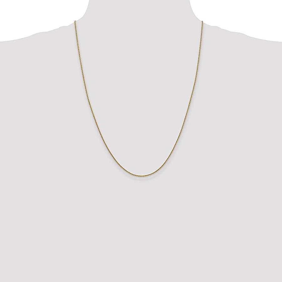 【並行輸入品】14K イエローゴールド 20インチ 1.4mm ラウンドリンクケーブルチェーンネックレス ペンダントチャーム ファインジュエリーの画像
