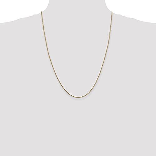 【並行輸入品】14K イエローゴールド 20インチ 1.4mm ラウンドリンクケーブルチェーンネックレス ペンダントチャーム ファインジュエリーの画像