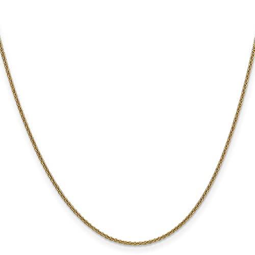 【並行輸入品】14K イエローゴールド 20インチ 1.4mm ラウンドリンクケーブルチェーンネックレス ペンダントチャーム ファインジュエリーの画像