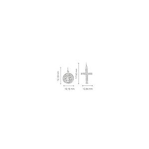 【並行輸入品】City of HopeスターリングシルバーダイヤモンドLargeクロス& Tree of Life連ネックレス( 1?/ 5?c_8
