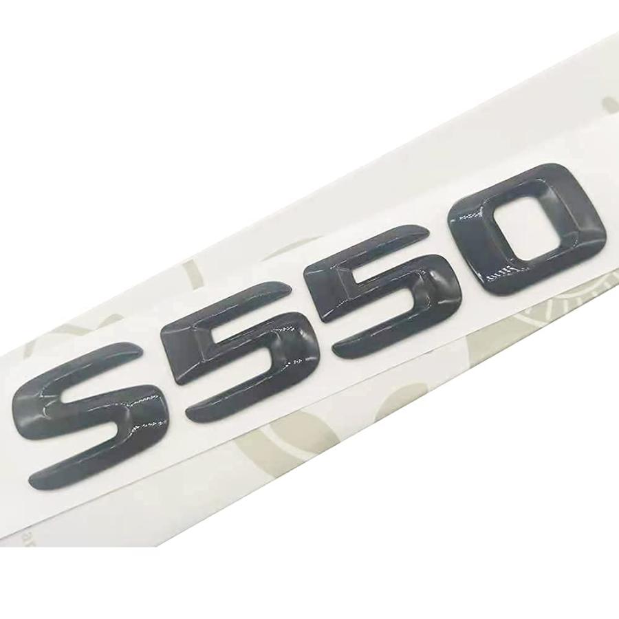 【並行輸入品】Glossy Black S550 Letters 3D ABS Plastic Car Trunk Rear Lettersの画像