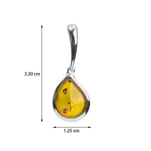 【並行輸入品】アンバースターリングシルバーティアドロップペンダント Ian and Valeri Co. Amber Sterling Silv_6