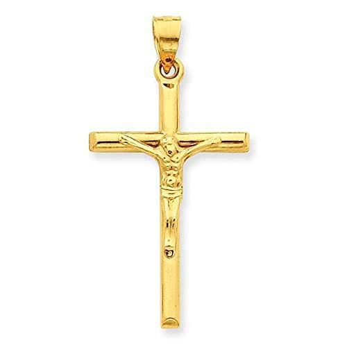 【並行輸入品】14 KイエローゴールドMedium Crucifixクロスペンダントチャーム LooptyHoops Large 14k Yel_1