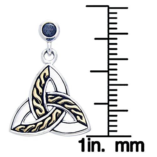 【並行輸入品】スターリングシルバーとゴールドメッキジュエリートレンドCeltic Trinity Knotダングルイヤリング。。。 Jewelr_5