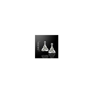 【並行輸入品】スターリングシルバーとゴールドメッキジュエリートレンドCeltic Trinity Knotダングルイヤリング。。。 Jewelr_8