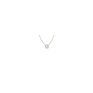 【並行輸入品】ベゼルセットラウンドダイヤモンドソリティアペンダント|14Kローズゴールド Angara Natural Diamond Soliの画像
