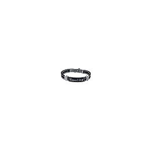 Equality Stainless Steel Black Rubber Bracelet with White Stitch 並行輸入品｜best-style｜03