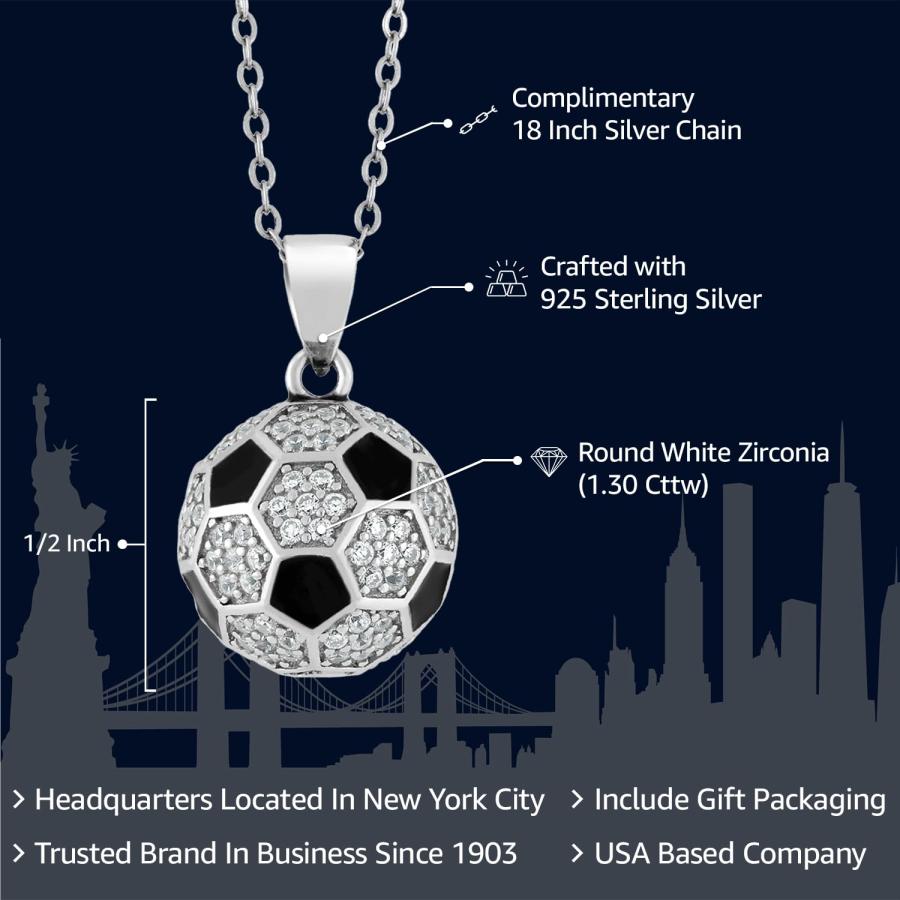 【並行輸入品】[Gem Stone King] ジルコニア ネックレス レディース シルバー925 誕生日プレゼント 925 Sterling_3