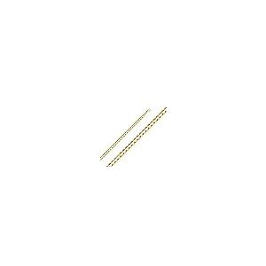 【並行輸入品】14?Kイエローゴールドソリッドメンズ7?mm凹型キューバ縁石チェーンブレスレットwith Lobster Claw Clasp?の画像