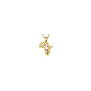 【並行輸入品】U7 Crystal Pendant Women Jewelry African Style Necklace 18K Stam_2