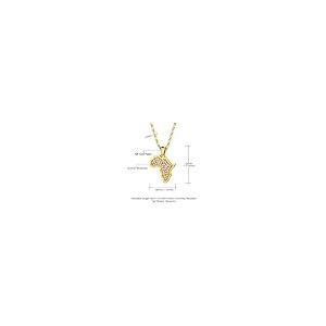 【並行輸入品】U7 Crystal Pendant Women Jewelry African Style Necklace 18K Stam_8