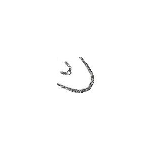 【並行輸入品】JOSCOビザンチン卒業ネックレス。スターリングシルバーに6.5 mm〜11 mmロジウムメッキ。 16、18、20、24インチ（の画像