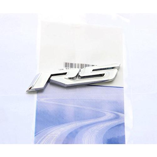 【並行輸入品】Yoaoo 〓 1 x OEMホワイトRS R Sエンブレムバッジステッカー3dロゴAllloy Camaro Chevroletの画像