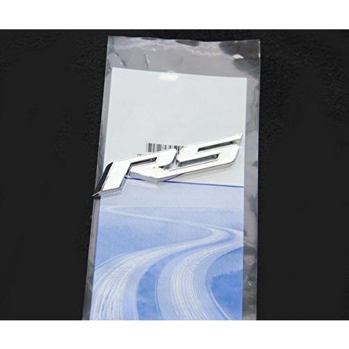 【並行輸入品】Yoaoo 〓 1 x OEMホワイトRS R Sエンブレムバッジステッカー3dロゴAllloy Camaro Chevroletの画像