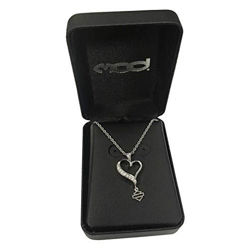 【並行輸入品】Harley Davidson Women's Necklace, Embellished Rebel Heart, Silverの画像