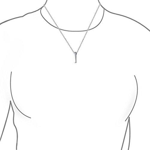 【並行輸入品】[Bling Jewelry] 個人化されたメッセージの初めは簡単な幾何学的な最低の刻み目 4 はティーン .925 のスターリン