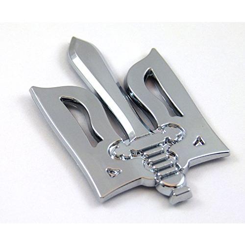 【並行輸入品】Car Chrome Decals CNPL UPA UPA Trident Tryzub Ukraine Car Chromeの画像