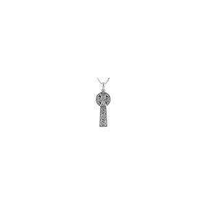 【並行輸入品】ジュエリートレンドスターリングシルバーケルトクロスペンダント上18インチボックスチェーンネックレス Jewelry Trends_2
