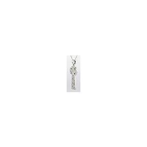【並行輸入品】ジュエリートレンドスターリングシルバーケルトクロスペンダント上18インチボックスチェーンネックレス Jewelry Trends_8