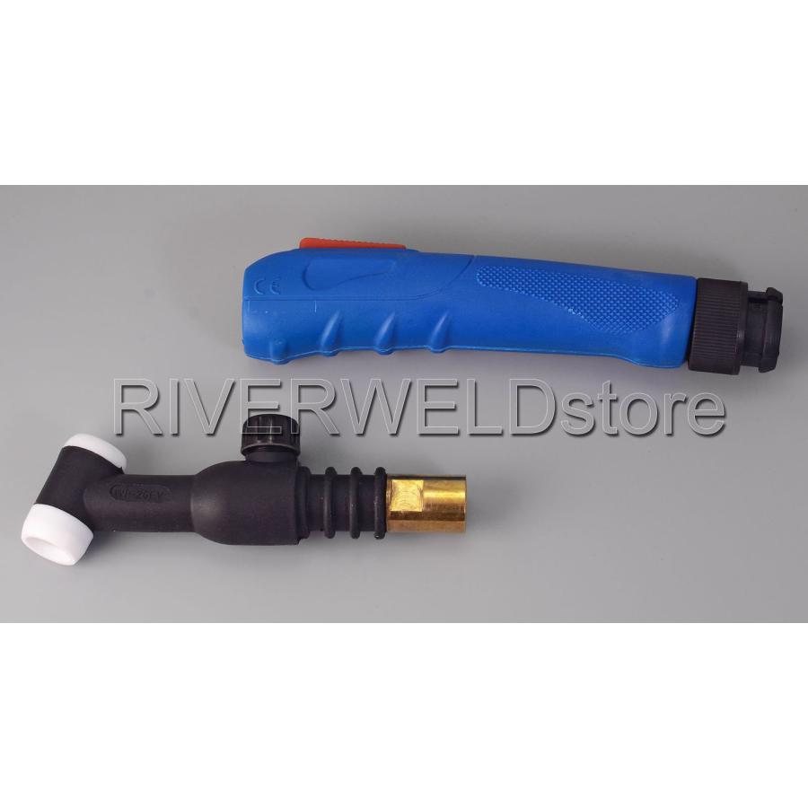 【並行輸入品】RIVERWELD WP 26FV SR 26FV TIG 溶接トーチ ヘッド本体 フレキシブル と エアバルブ 200Amp 空_9