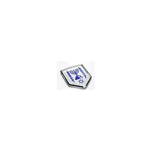【並行輸入品】イスラエル国旗 イスラエルのエンブレム クロム 車用デカールステッカー Israel Flag Israeli Emblem Chの画像