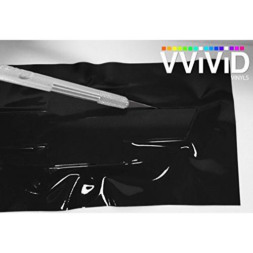 【並行輸入品】VViViD Auto Emblem Vinyl Wrap, Black Carbon Fiber, Compatible wiの画像