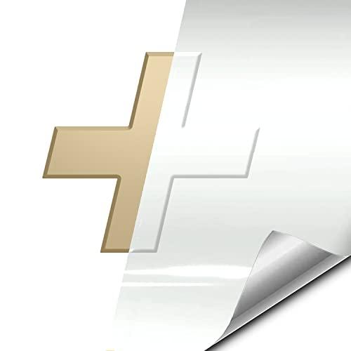 【並行輸入品】VViViD Auto Emblem Vinyl Wrap, Reflective Silver, Compatible witの画像