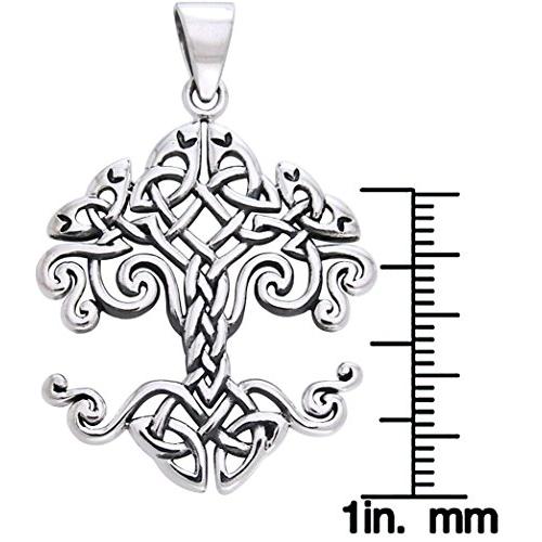 【並行輸入品】ジュエリートレンドスターリングシルバーケルトノット作業ツリーの生活ペンダント Jewelry Trends Sterling Si_7