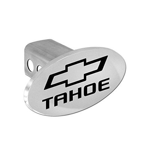【並行輸入品】Chevy Tahoe 2012 2016ボウタイクロムメッキメタルTrailer Hitchカバープラグ 2 inch po_1