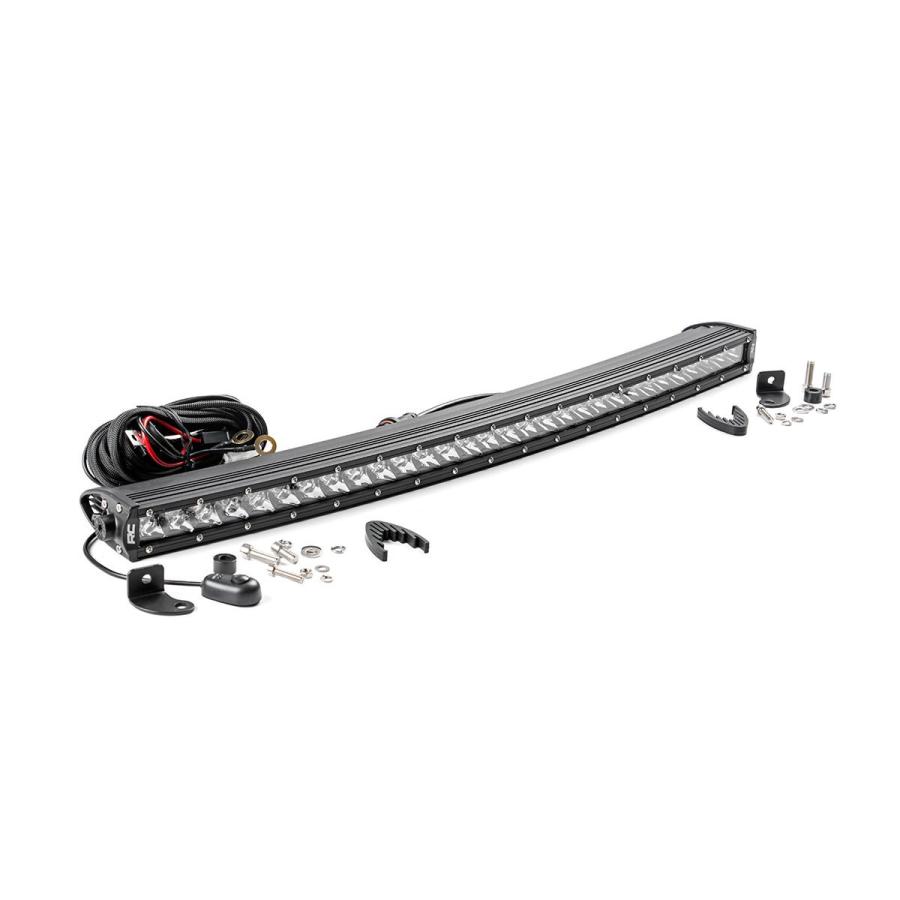 【並行輸入品】Rough Country 72730 30インチ カーブクロームシリーズ 1列 CREE LEDライトバー Rough Coun_3