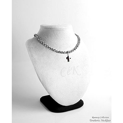 【並行輸入品】Cloisonnekorea Necklace Terahertz Crystal Cross Sterling Silverの画像