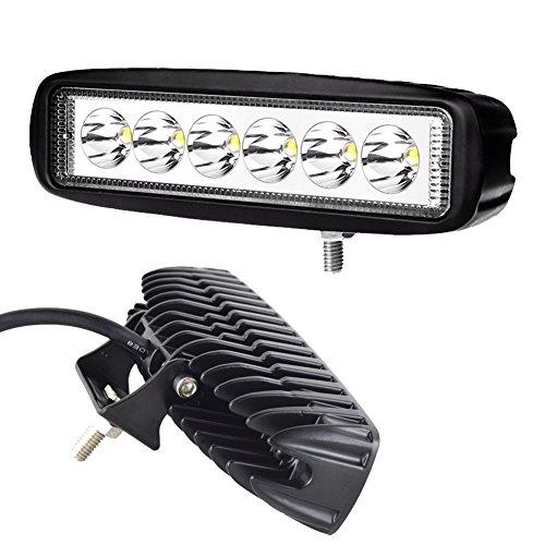 【並行輸入品】AUXTING 15.5cm 18W LEDワークライトバースポットスクエアドライビングランプオフロードフォグライトトラックカーAの画像