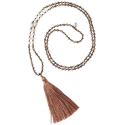 【並行輸入品】(Deep Brown) KELITCH Bohemian Natural Freshwater Pearl Crystal_1