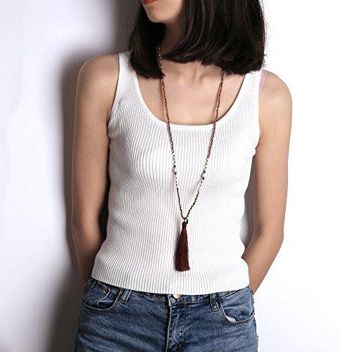 【並行輸入品】(Deep Brown) KELITCH Bohemian Natural Freshwater Pearl Crystal_7