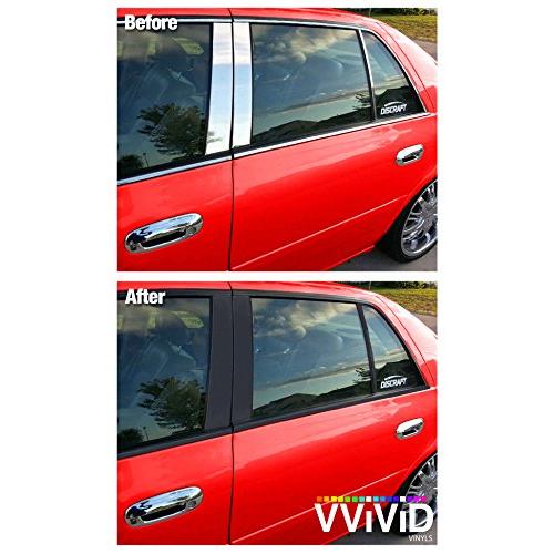 【並行輸入品】VViViD No More クロームブラックビニールオーバーレイラップ ブラックアウトストリップ 2インチ x 20フィート ロの画像