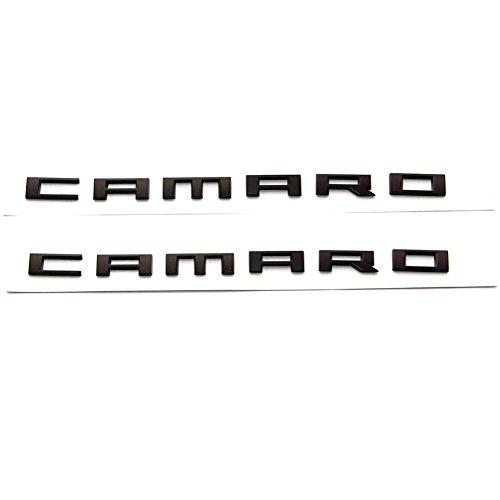 【並行輸入品】Yoaoo 2X OEM カマロ レターエンブレム 3Dバッジ Rs Ss Zl1 Z28 シボレー マットブラック Yoaoo_1