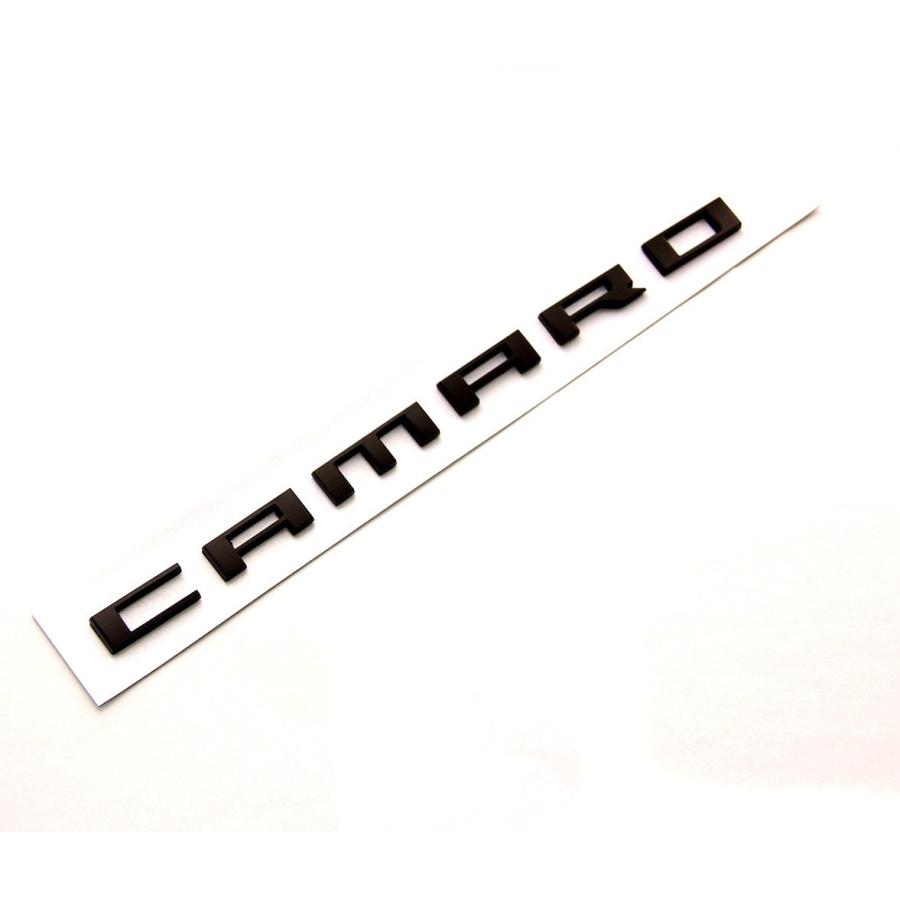 【並行輸入品】Yoaoo 2X OEM カマロ レターエンブレム 3Dバッジ Rs Ss Zl1 Z28 シボレー マットブラック Yoaoo_5