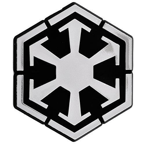 【並行輸入品】SW シス ロゴ プラスチック オートエンブレム   [シルバー][3インチ x 2 3/4インチ] SW Sith Logo Pの画像