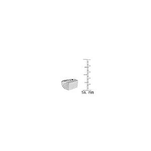 【並行輸入品】0.77カラットCTWスターリングシルバーラウンドダイヤモンドメンズ派手ヒップホップIcedリング3?/ 4?ct (USA リンの画像