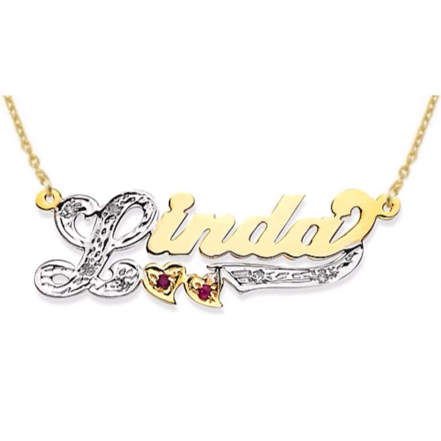 【並行輸入品】RYLOS ネックレス レディース ゴールドネックレス レディース メンズ 14K イエローゴールドまたはホワイトゴールド ダイヤの画像