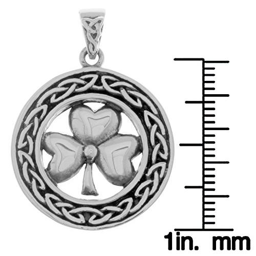 【並行輸入品】ジュエリートレンドスターリングシルバーケルト幸運クローバーシャムロックペンダント Jewelry Trends Celtic Go_7