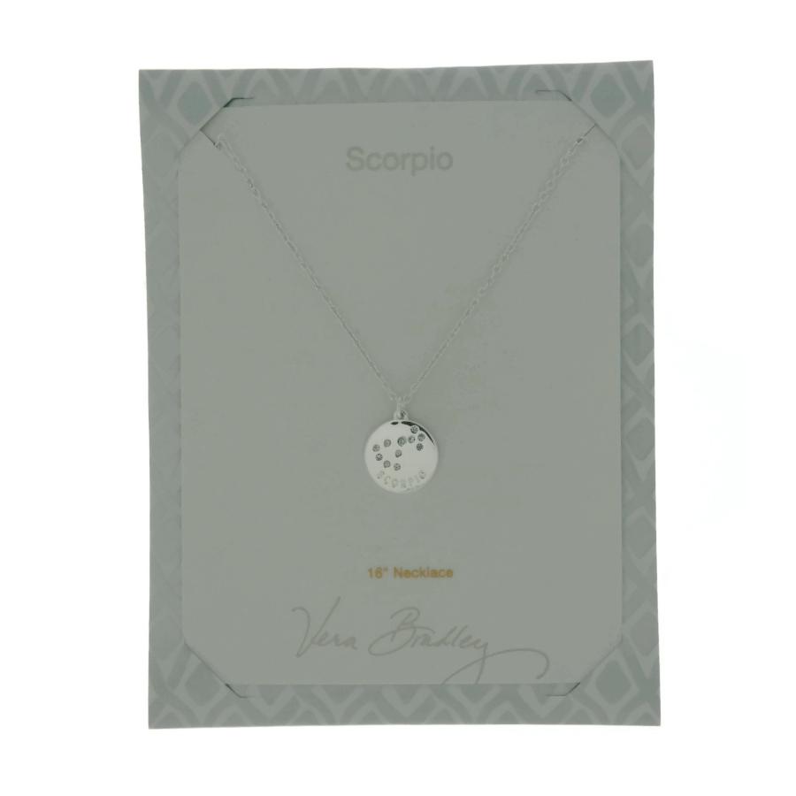 【並行輸入品】ヴェラブラッドリー" Scorpio "シルバートーンのネックレスをメッセージカード Vera Bradley "Scorpio"
