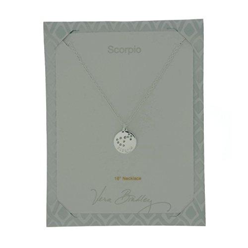 【並行輸入品】ヴェラブラッドリー" Scorpio "シルバートーンのネックレスをメッセージカード Vera Bradley "Scorpio"